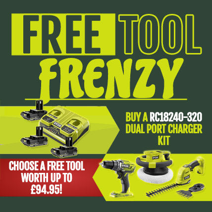 FREE Ryobi Tool with RC18240-320 Dual Port Charger Kit!