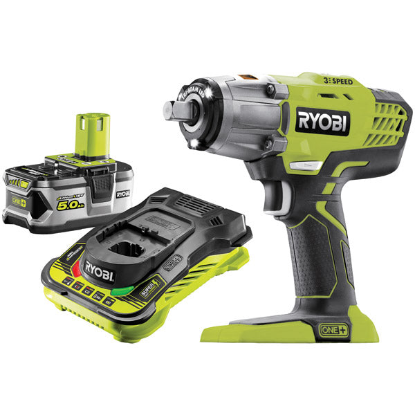 Ryobi ONE+ 3-Speed Impact Wrench Kit (1x 18V R18IW3-150