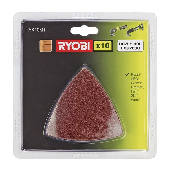 Ryobi RAK10MT 10 Piece Multi Tool Sanding Paper Set