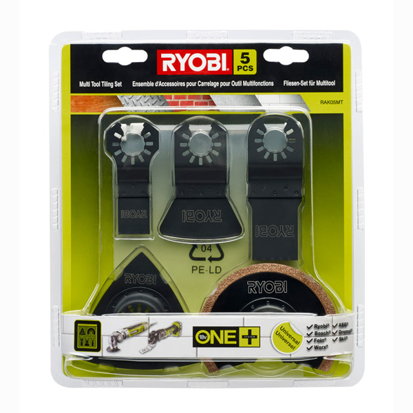 Ryobi Multi-Tool Tiling Accessory Set RAK05MT 5pc