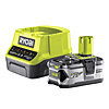 Ryobi ONE+ 2.0A Compact Lithium Battery Charger 18V RC18120-140 4Ah 1-Pack