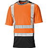 Dickies Large Orange Hi Vis Two Tone T-Shirt SA22081 Twin Pack
