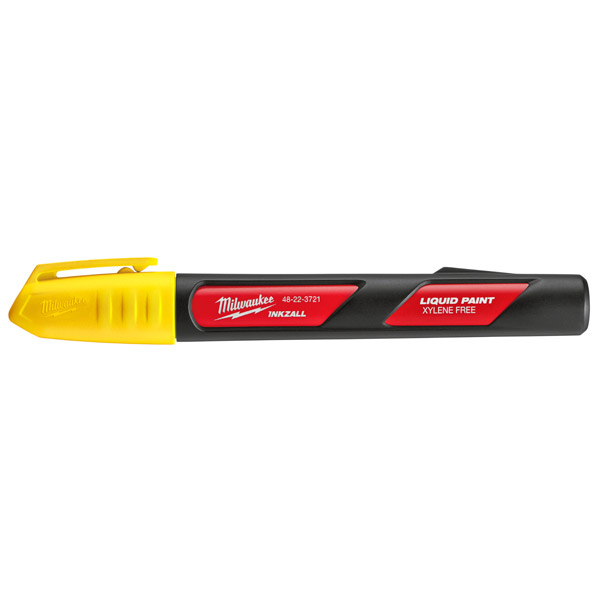 Milwaukee Inkzall Liquid Paint Marker (Yellow, 1-Pack) 48223721