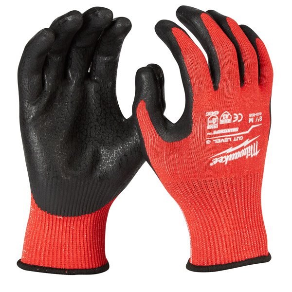 Milwaukee Dipped Gloves Cut Level 3 L/9 4932471421