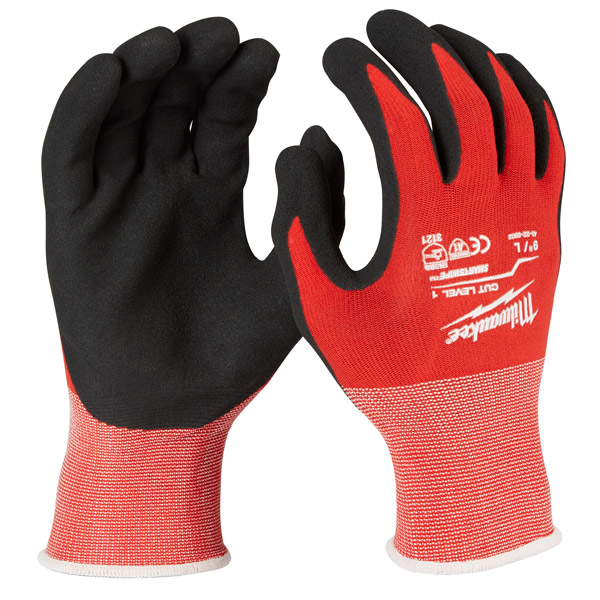 Milwaukee Cut Level 1 Dipped Gloves (9/L) 4932479009