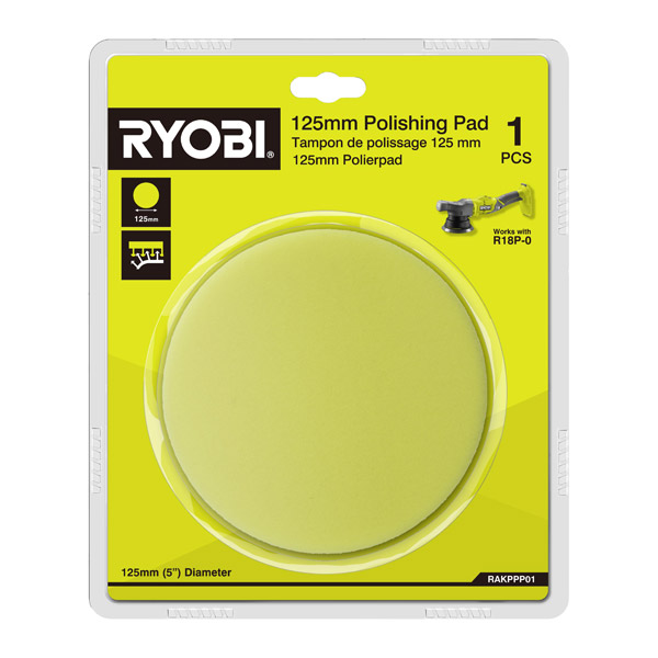 Ryobi 125mm Replacement Polishing Pad for R18P-0 RAKPPP01