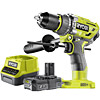 Ryobi Brushless Percussion Drill Kit c/w 2.0Ah Battery & Charger R18PD7-120