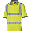 Dickies Medium Yellow Hi Vis Polo Shirt SA22075 Twin Pack