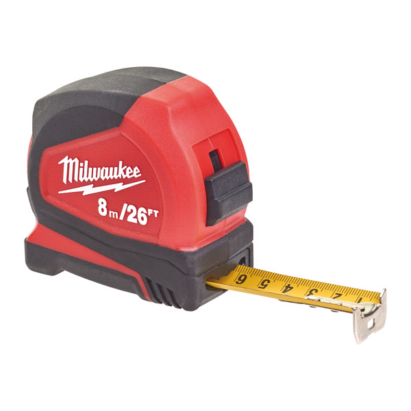Milwaukee Pro Compact Tape Measure (8m/26ft) 4932459596