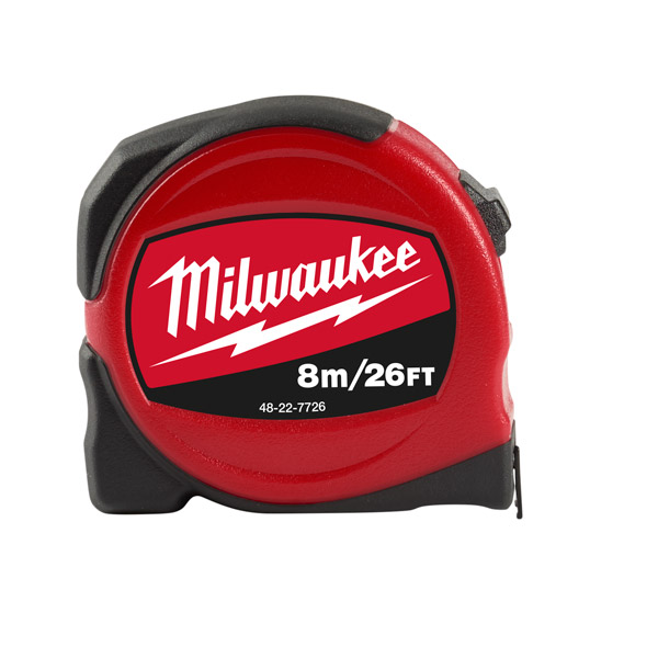 Milwaukee 48227726 8m (26ft) Slimline Tape Measure