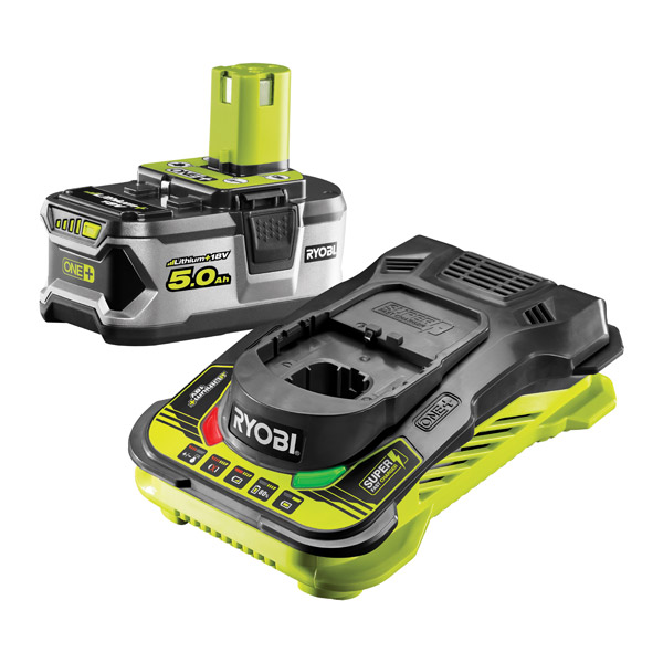 Ryobi ONE+ 5.0A Fast Lithium Battery Charger 18V RC18150-150 5Ah 1-Pack