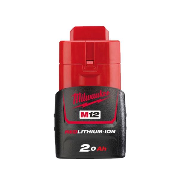 Milwaukee M12B2 M12 2.0Ah Red Lithium-Ion Battery