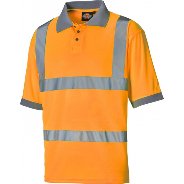 Dickies XXL Orange Hi Vis Polo Shirt SA22075 Twin Pack