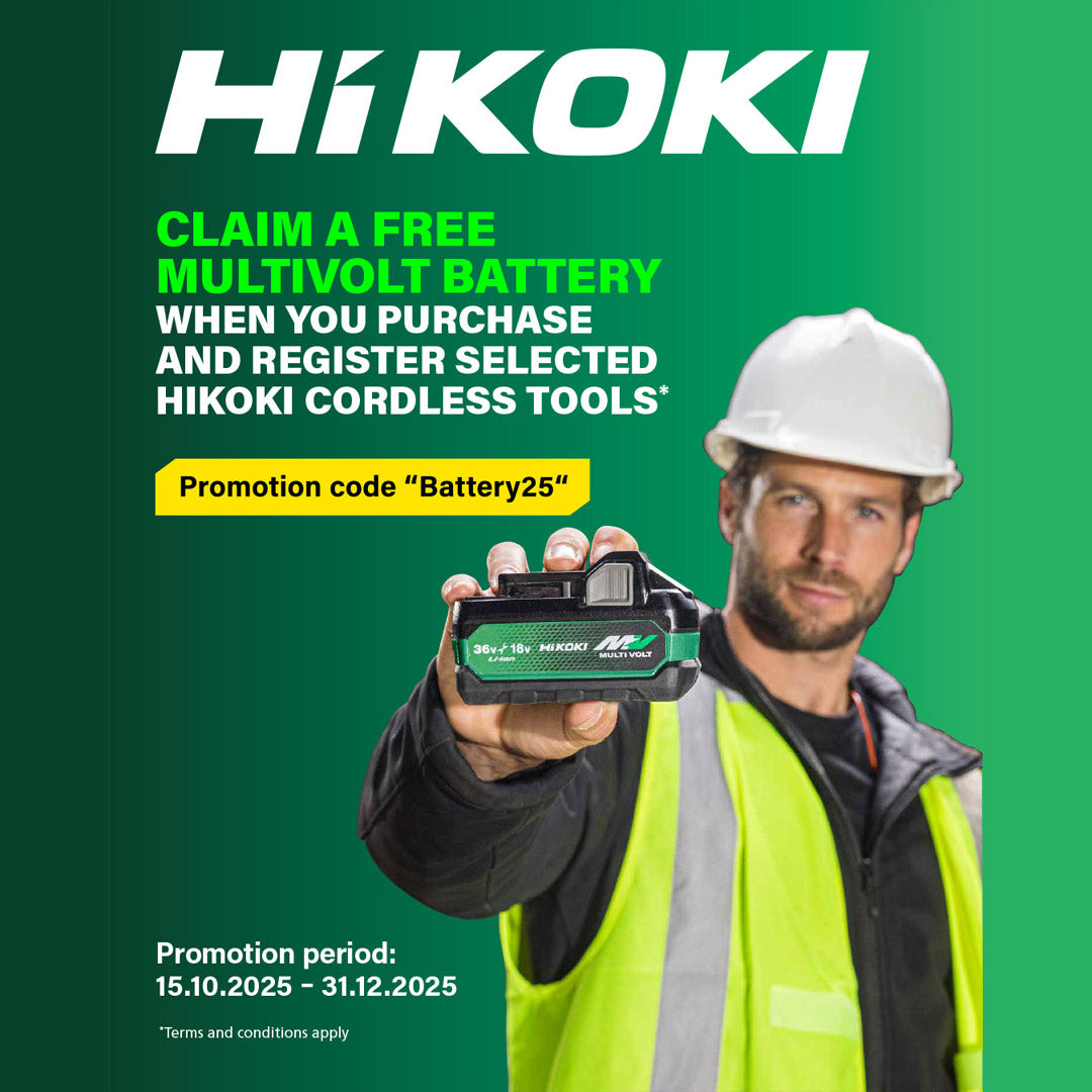 FREE HiKOKI MultiVolt Battery with Select Tools | Shop HiKOKI at CBS