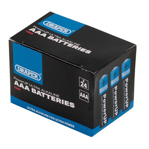 Draper PowerUP Ultra Alkaline AAA Batteries (24 Pack) 03969